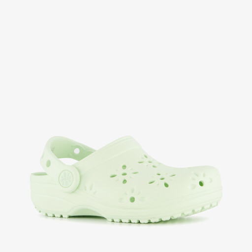 Classic Floral Cut-Out Clog kinder klompen groen