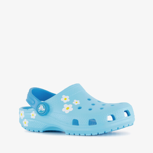 Classic Clog kinder klompen blauw madeliefjes