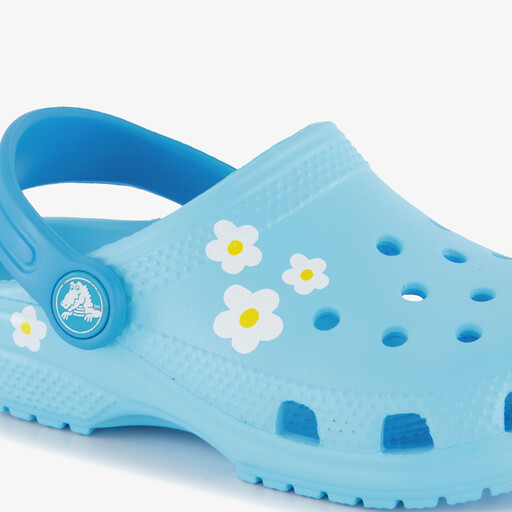 Classic Clog kinder klompen blauw madeliefjes