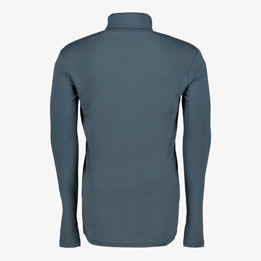 Heren skipully met rollneck blauw