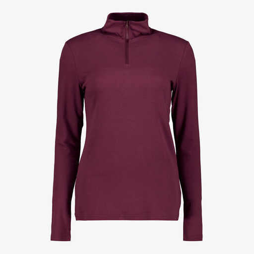 Dames skipully met rits rood