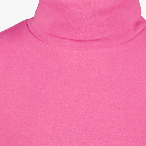 Kinder skipully met rollneck roze