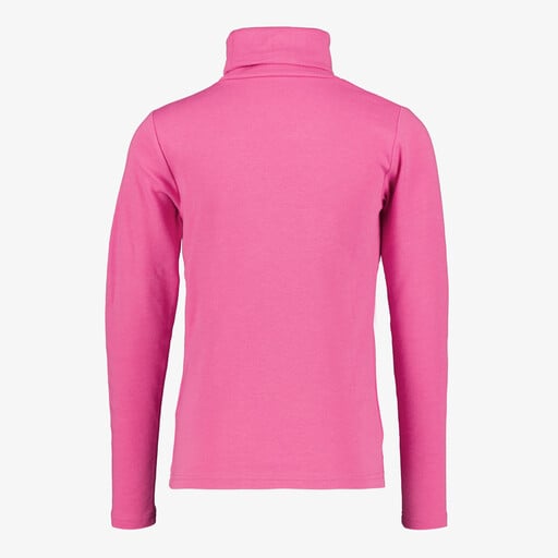 Kinder skipully met rollneck roze