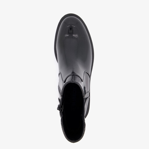 Dames lak Chelsea boots zwart