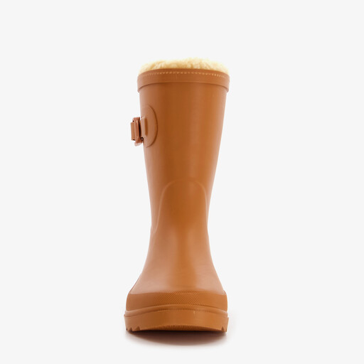 Gevoerde kinder regenlaarzen terracotta bruin