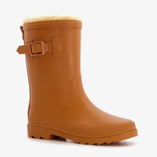 Gevoerde kinder regenlaarzen terracotta bruin