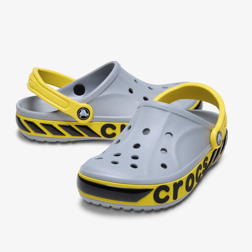 ™ Bayaband Racer Band Clogs kinder klompen grijs geel