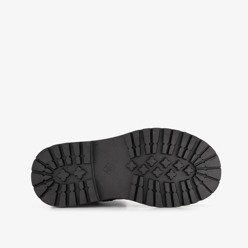 Meisjes Chelsea boots met croco dessin zwart