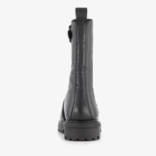 Leren meisjes Chelsea boots zwart