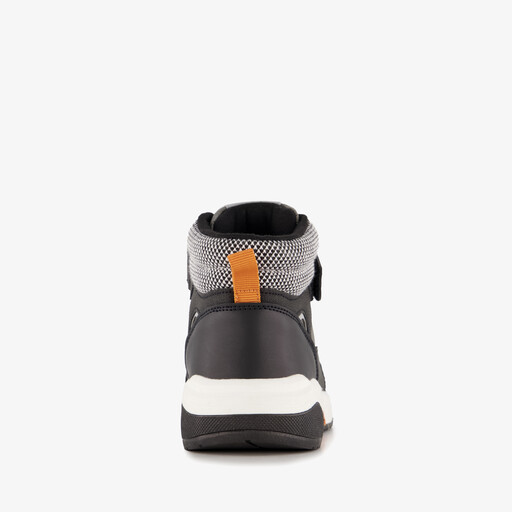 Hoge jongens sneakers zwart grijs