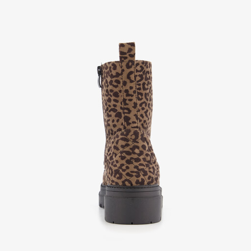 Blue box dames boots panterprint