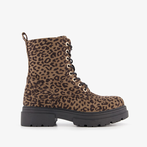 Blue box dames boots panterprint