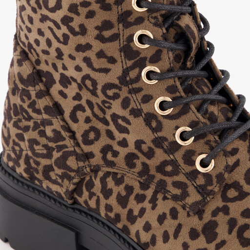 Blue box dames boots panterprint