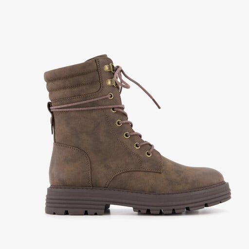 Dames veterboots bruin