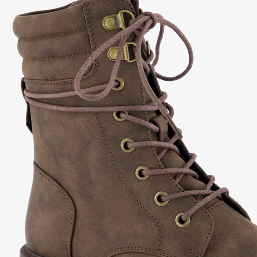 Dames veterboots bruin