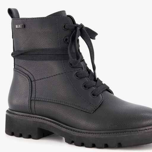 Dames veterboots zwart