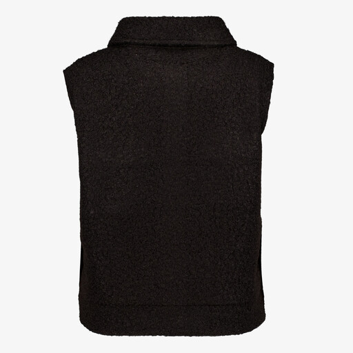 Dames teddy gilet zwart