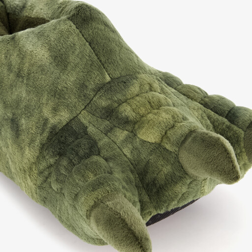 Kinder pantoffels drakenpoot groen