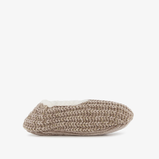 Dames ballerina sloffen bruin