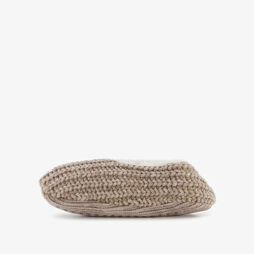 Dames ballerina sloffen bruin