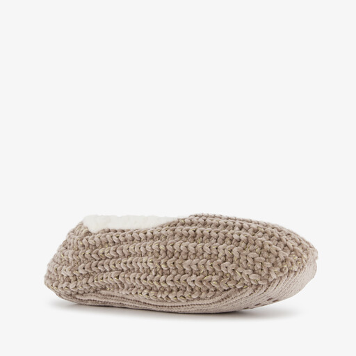 Dames ballerina sloffen bruin