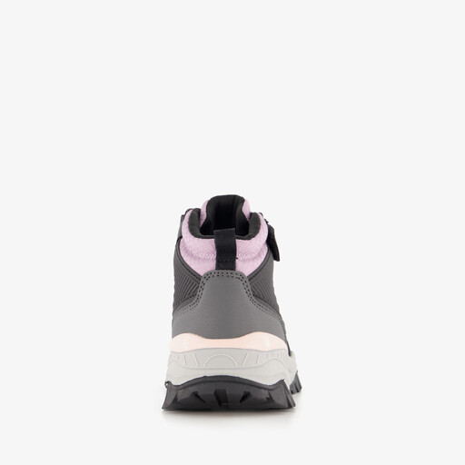 Hoge meisjes wandel sneakers lila zwart