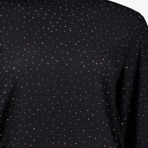 Twoday dames top glitter zwart