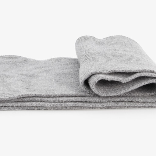 Gebreide heren sjaal grijs