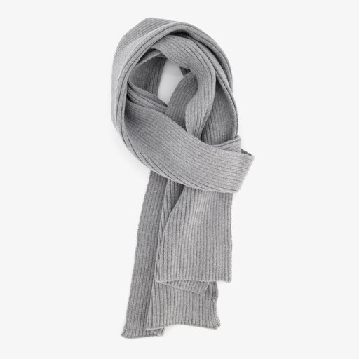 Gebreide heren sjaal grijs