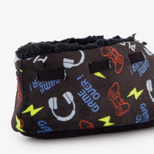 Jongens sloffen met game print