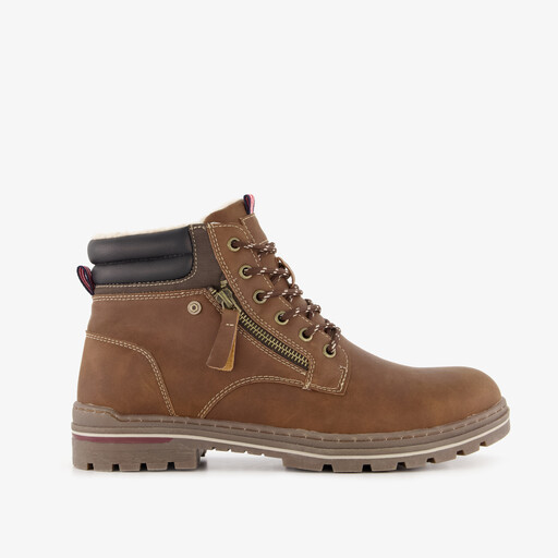 Gevoerde heren veterboots bruin