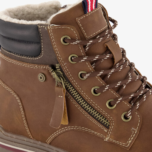Gevoerde heren veterboots bruin
