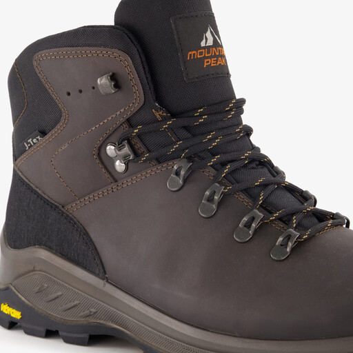 Hoge heren cat. B wandelschoenen vibram zool bruin