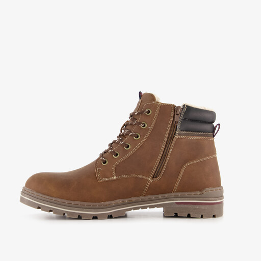 Gevoerde heren veterboots bruin