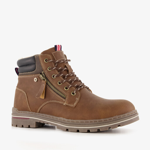 Gevoerde heren veterboots bruin