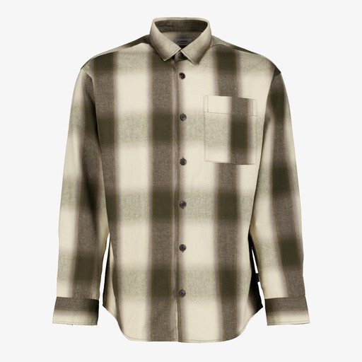 Heren overshirt beige