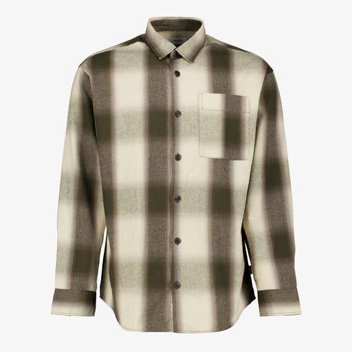 Heren overshirt beige