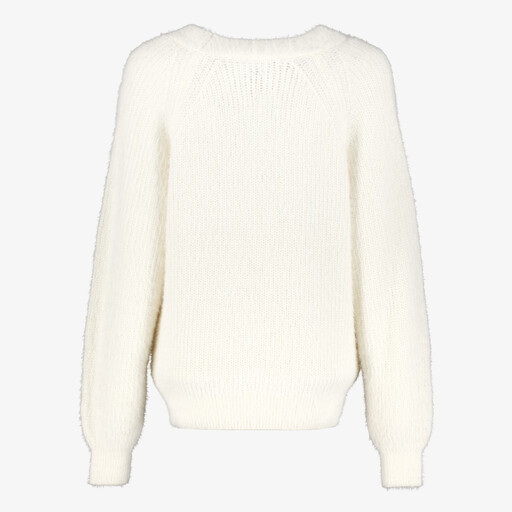 Dames vest met zilverkleurige knopen wit