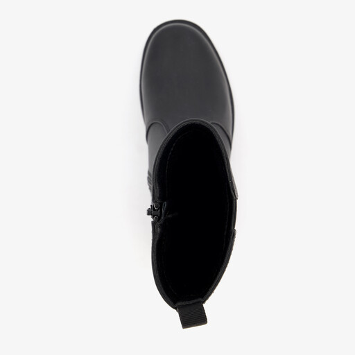 Hoge meisjes biker laarzen met studs zwart