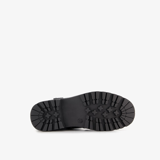 Hoge meisjes biker laarzen met studs zwart