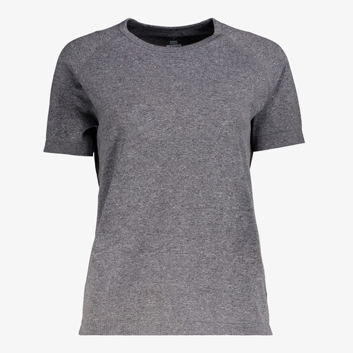 Seamless dames sport T-shirt grijs