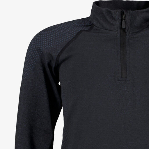 Seamless kinder sport pully zwart