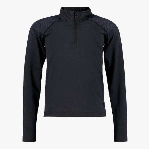 Seamless kinder sport pully zwart