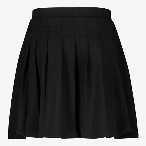 Meisjes rok met plooien zwart