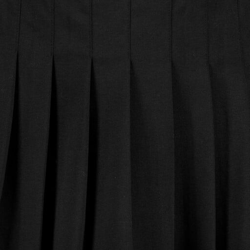 Meisjes rok met plooien zwart