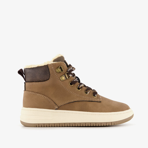 Hoge jongens sneakers cognac
