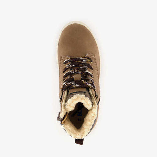 Hoge jongens sneakers cognac