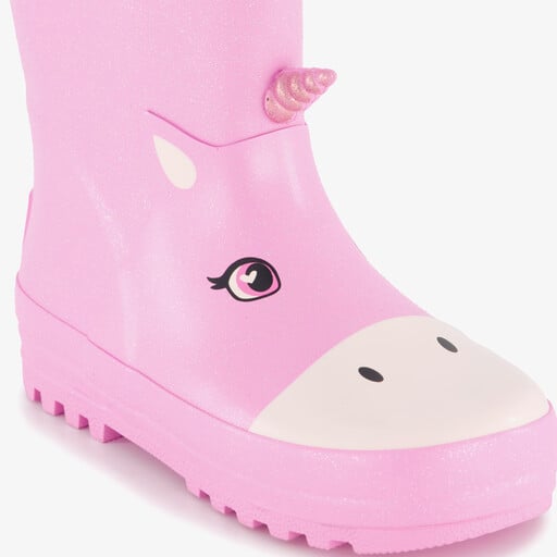 Roze kinder regenlaarzen unicorn