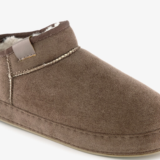 Hoge dames pantoffels beige