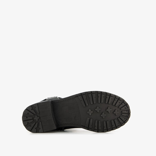 Meisjes biker boots zilver